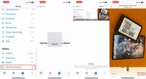 بازگردانی عکس های پاک شده در آیفون