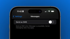 جلوگیری از تبدیل imessage به sms