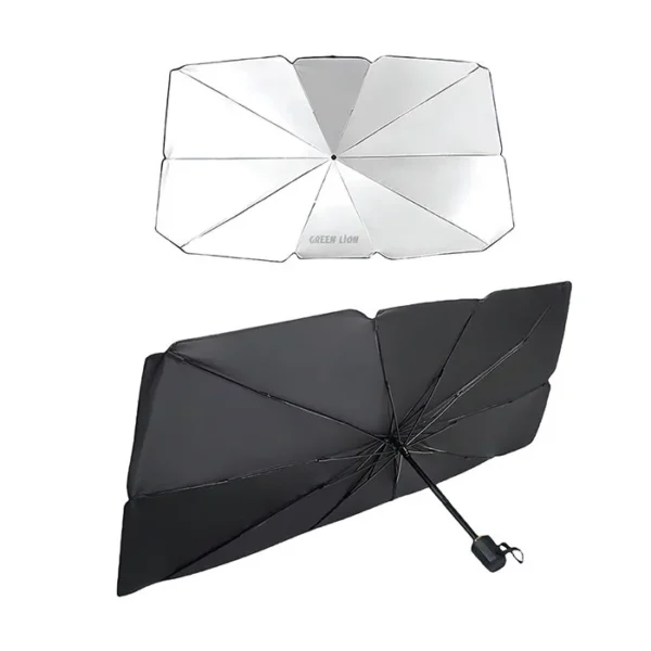 چتر آفتابگیر شیشه جلو اتومبیل Green Car Windshield Sunshade Umbrella