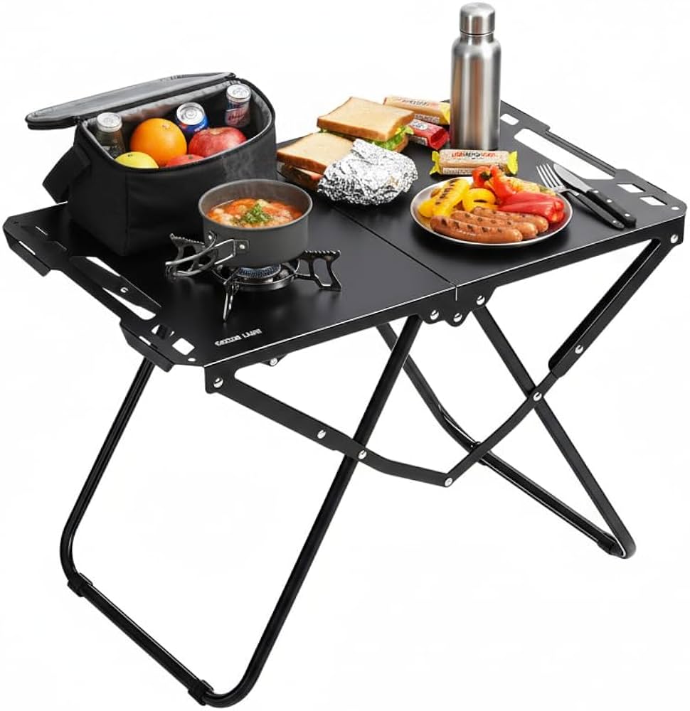 میز کمپینگ گرین لاین مدل Green Lion Denver Camping Table حین استفاده