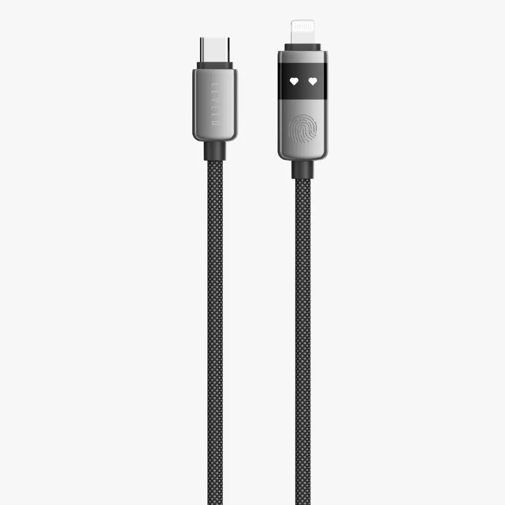 کابل تبدیل Type-C به Lightning مدل Levelo Auge Smart Charge Sync Cable 27W