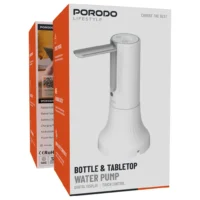 بسته‌بندی اورجینال Porodo Lifestyle Bottle Tabletop Water Pump with Digital Display