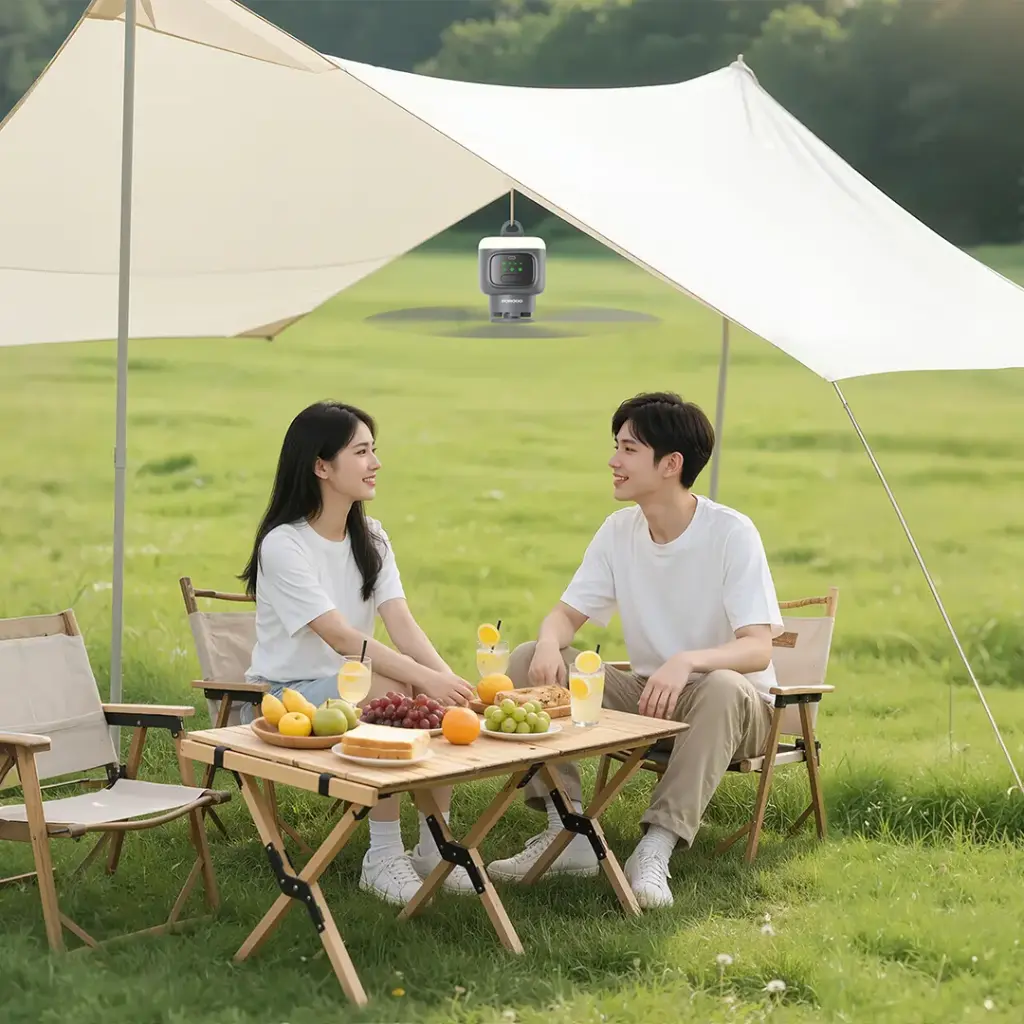 بستهبندی اورجینال Porodo Lifestyle Camping Rechargeable Ceiling Fan