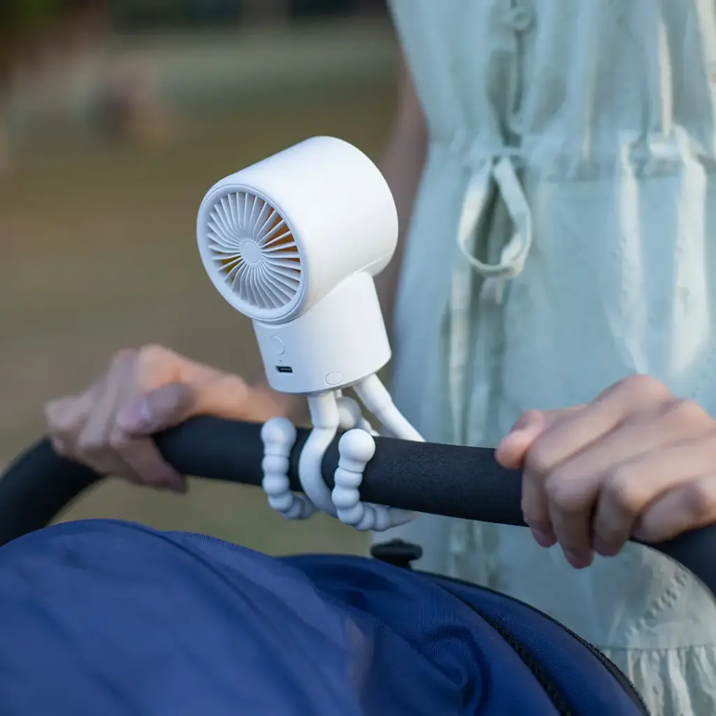 پنکه دستی و جیبی مدل Porodo Lifestyle CoolFlex Mini Handheld Fan White