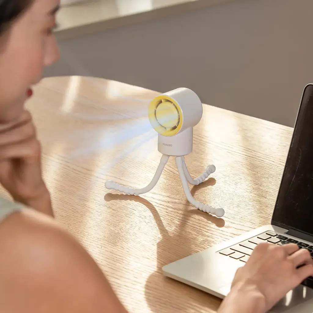 بستهبندی اورجینال Porodo Lifestyle CoolFlex Mini Handheld Fan