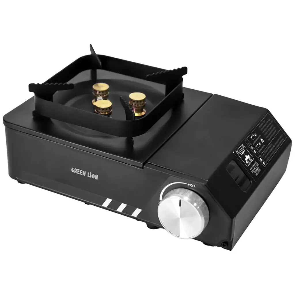 اجاق گاز مسافرتی ۳ شعله گرین لاین مدل Green Lion Flamo 3 Burner Stove - Black