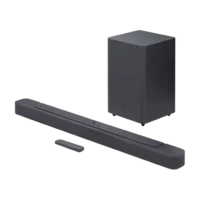 طراحی باریک و بدنه مشکی متراکم ساندبار JBL Bar 2.1 Deep Bass MK2